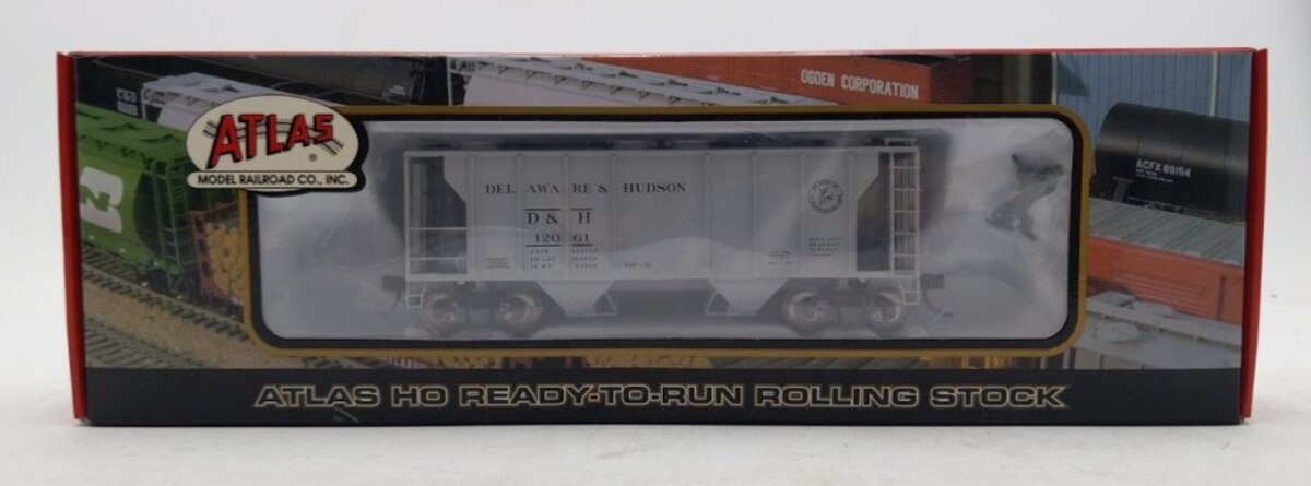 Atlas 1848-1 HO Scale Delaware & Hudson PS-2 Covered Hopper Car #12061 MT/Box