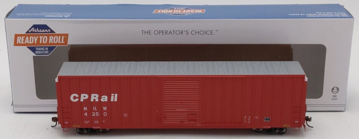 Athearn 72635 HO Canadian Pacific RTR FMC 60' Hi-Cube Ex-Post Box (Red) #4250