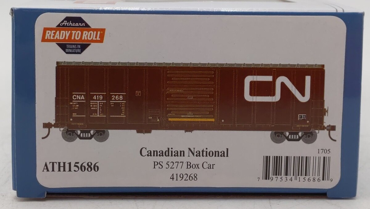 Athearn 15686 HO Canadian National 50' PS 5277 Box #419268