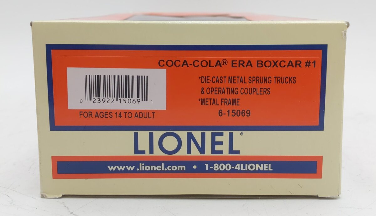 Lionel 6-15069 O Gauge Coca Cola Era Reefer Car #15069 NIB