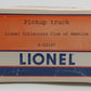 Lionel 6-52107 O Gauge LCCA Orange Motorized Pickup Truck EX/Box