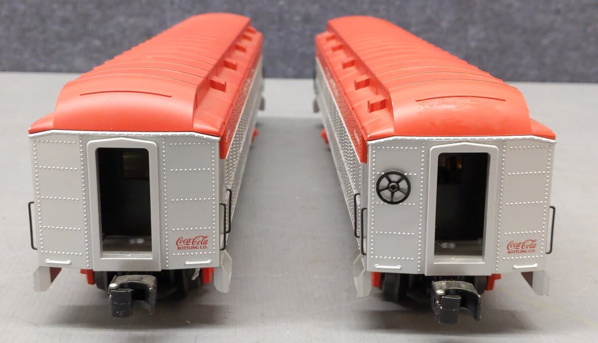 K-Line K-4898B O Coca-Cola 15" Heavyweight Passenger Cars (Set of 2) EX/Box