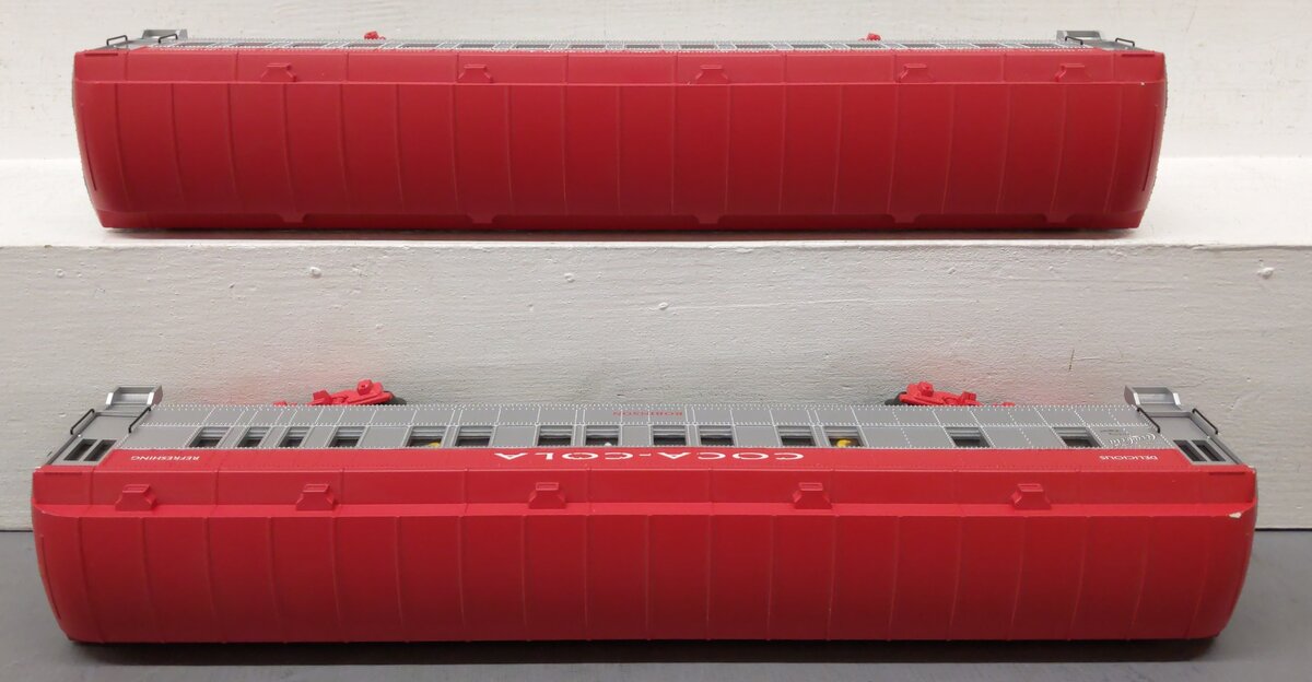 K-Line K-4898B O Coca-Cola 15" Heavyweight Passenger Cars (Set of 2) EX/Box