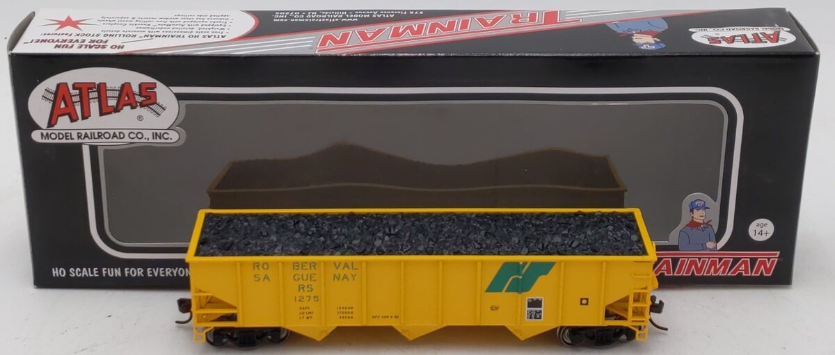 Atlas 20001243 HO R&S Trainman 70-Ton 3-Bay Hopper #1275