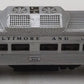 Lionel 400 Vintage O Powered Baltimore & Ohio Commuter Car VG