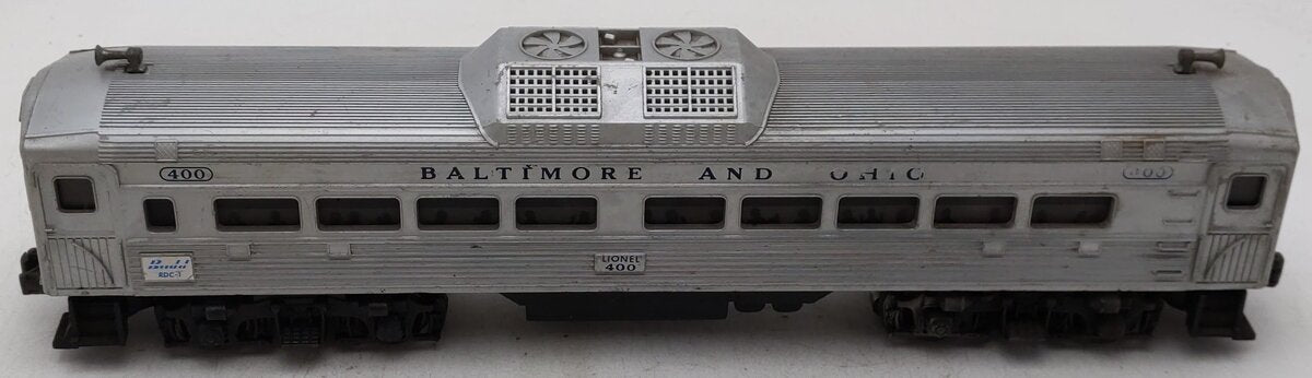 Lionel 400 Vintage O Powered Baltimore & Ohio Commuter Car VG