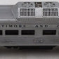 Lionel 400 Vintage O Powered Baltimore & Ohio Commuter Car VG