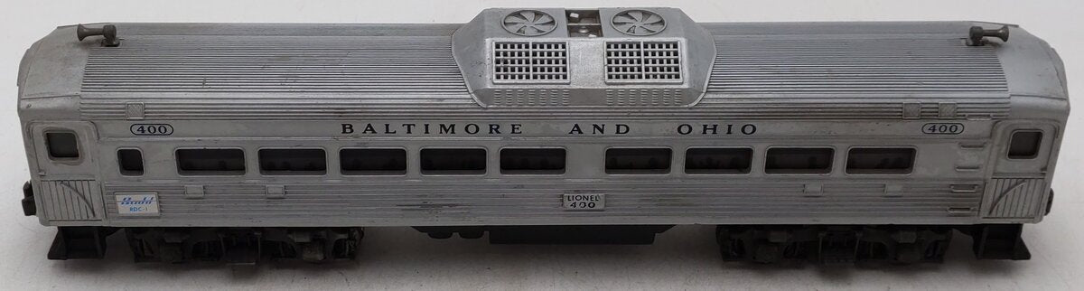 Lionel 400 Vintage O Powered Baltimore & Ohio Commuter Car VG
