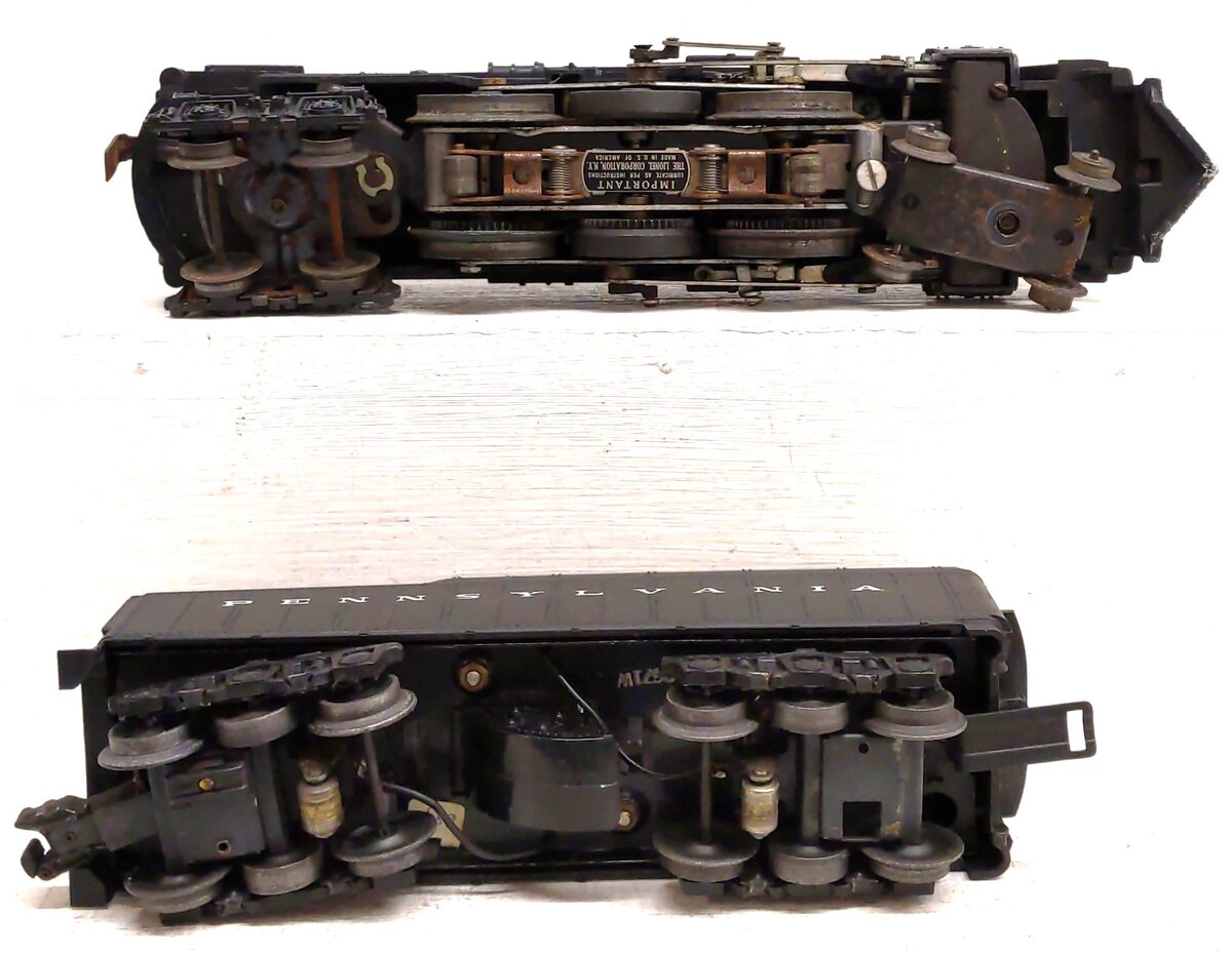 Lionel 665 Vintage O 4-6-4 Steam Locomotive w/ Smoke Chamber & 2671W Tender