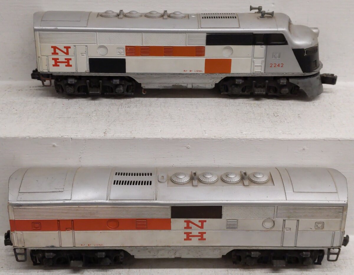 Lionel 2242 Vintage O New Haven F3 AB Diesel Locomotive VG