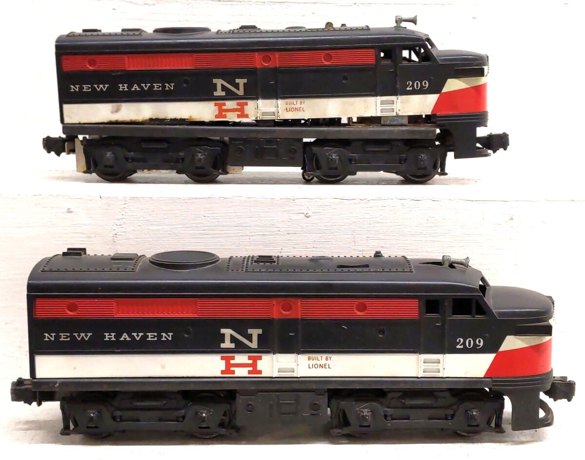 Lionel 209 Vintage O New Haven Alco AA Diesel Locomotive Set