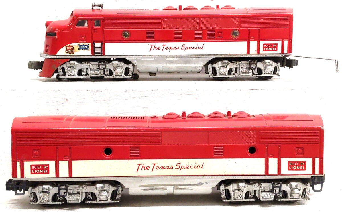 Lionel 2245 Vintage O Gauge Texas Special F-3 AB Diesel Set VG