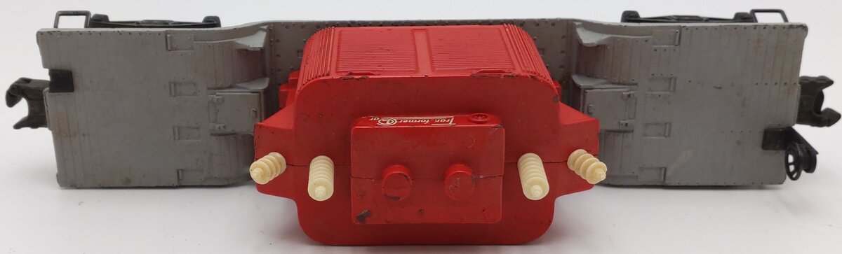 Lionel 2461 Vintage O Postwar Diecast Flatcar w/ Red Transformer VG