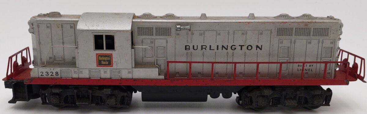 Lionel 2328 Vintage O Burlington GP-7 Powered EMD Diesel Locomotive VG