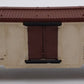 Lionel 3662 Vintage O Brn & Wht Large Operating Milk Car Bar-End Trks w/Platform VG/Box
