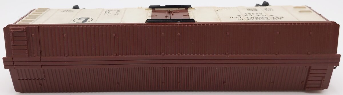Lionel 3662 Vintage O Brn & Wht Large Operating Milk Car Bar-End Trks w/Platform VG/Box