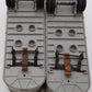 Lionel 6430 Vintage O Flatcar with 2 Gray Cooper Jarrett Trailer Vans VG