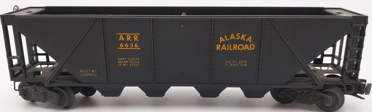 Lionel 6636 Vintage O Alaska Quad Hopper VG