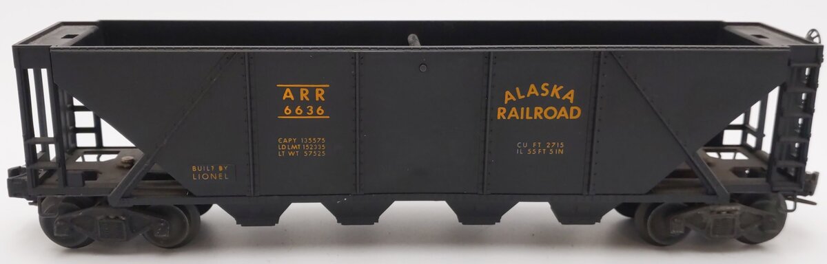 Lionel 6636 Vintage O Alaska Quad Hopper VG