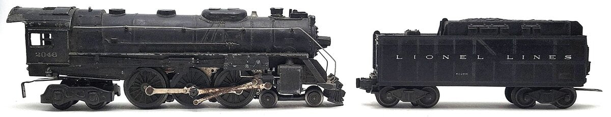 Lionel 2046 Vintage O 4-6-4 Steam Locomotive w/ 6026W Tender VG