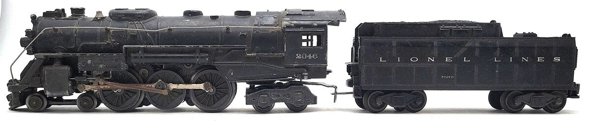 Lionel 2046 Vintage O 4-6-4 Steam Locomotive w/ 6026W Tender VG