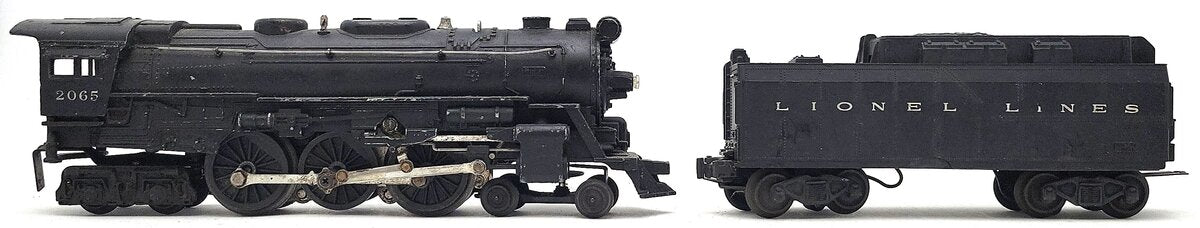 Lionel 2065 Vintage O 4-6-4 Hudson Steam Locomotive & 6026W Tender VG