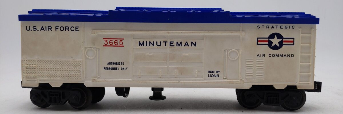 Lionel 3665 Vintage O Gauge US Air Force Minuteman Missile Launching Car VG