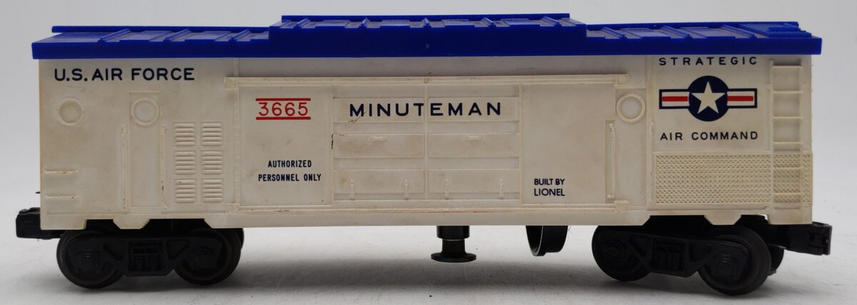 Lionel 3665 Vintage O Gauge US Air Force Minuteman Missile Launching Car VG