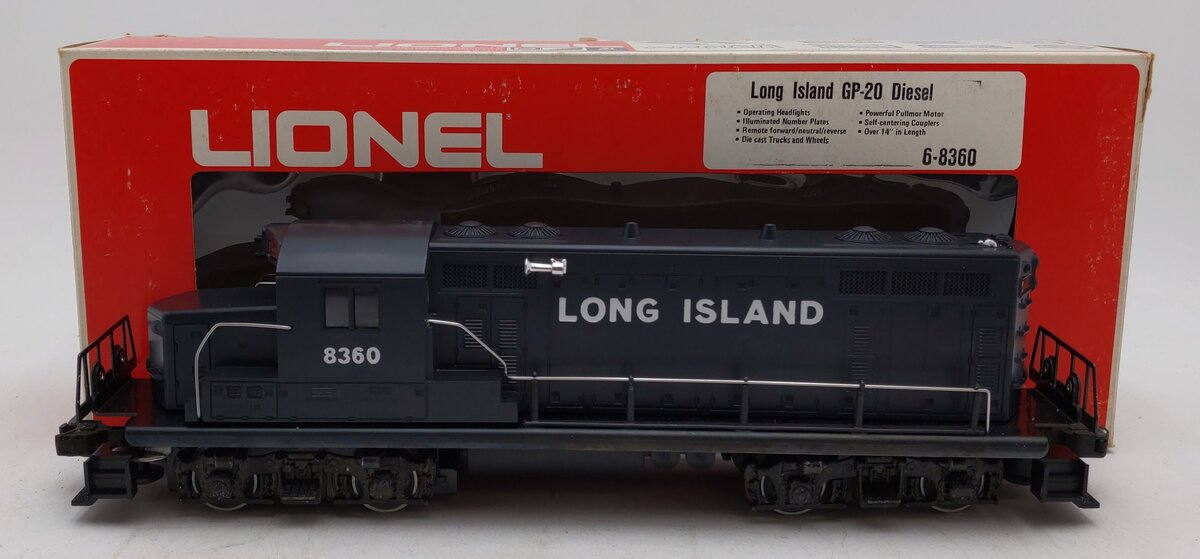 Lionel 6-8360 O Gauge Long Island GP20 Diesel Locomotive #8360 VG/Box