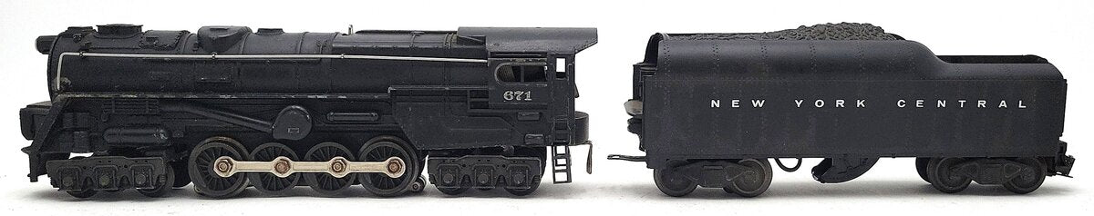 Lionel 671 Vintage O 6-8-6 Die-Cast Steam Turbine Locomotive w/2046W Tender VG