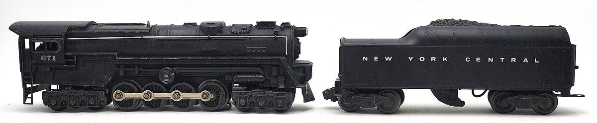 Lionel 671 Vintage O 6-8-6 Die-Cast Steam Turbine Locomotive w/2046W Tender VG