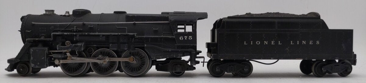 Lionel 675 Vintage O 2-6-2 K4 Pacific Die-Cast Steam Locomotive w/ 6466WX Tender VG