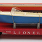 Lionel 6801-75 Vintage O Flatcar with Blue & White Boat VG/Box