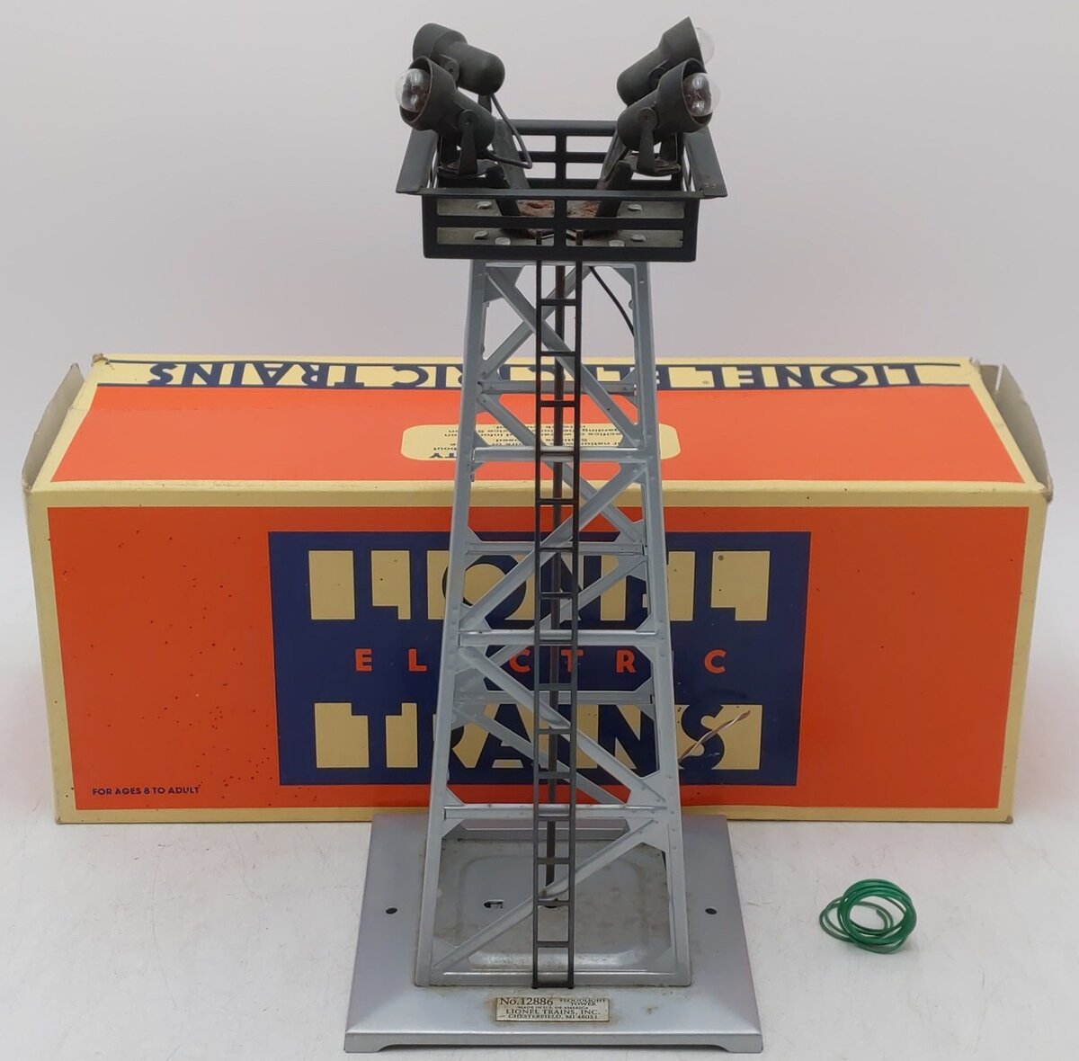 Lionel 6-12886 O Gauge 395 4-Light Floodlight Tower/Box