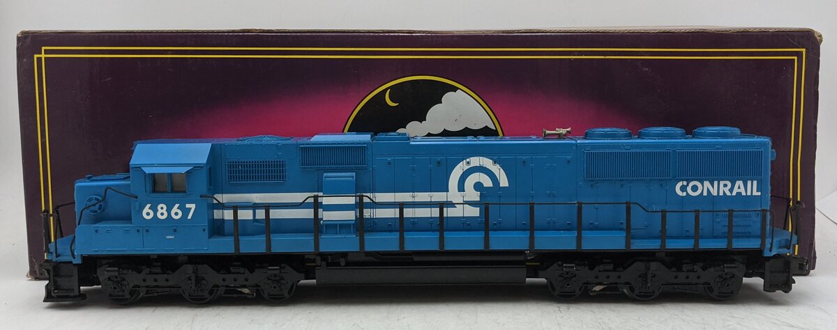 MTH 20-2118-1 O Conrail SD60 Diesel Engine w/PS1 #6867 VG/Box