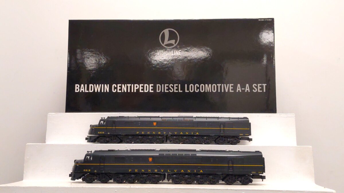 Lionel 6-34683 O VISIONLINE PRR Centipede AA Diesel Locomotive Set #5830/5818