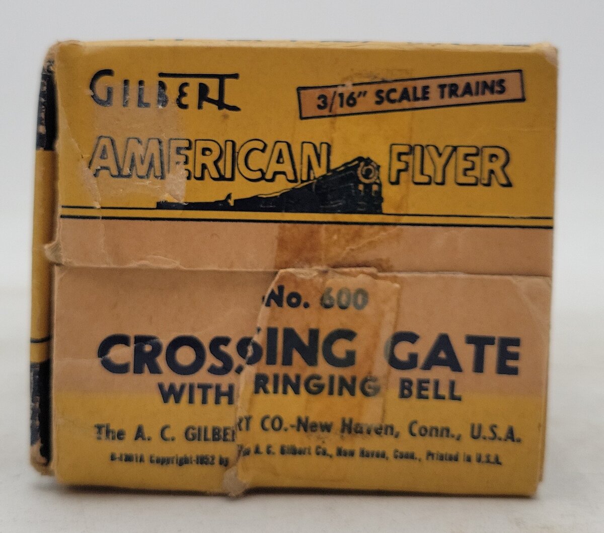 American Flyer 600 Vintage S Crossing Gate w/ Bell VG/Box