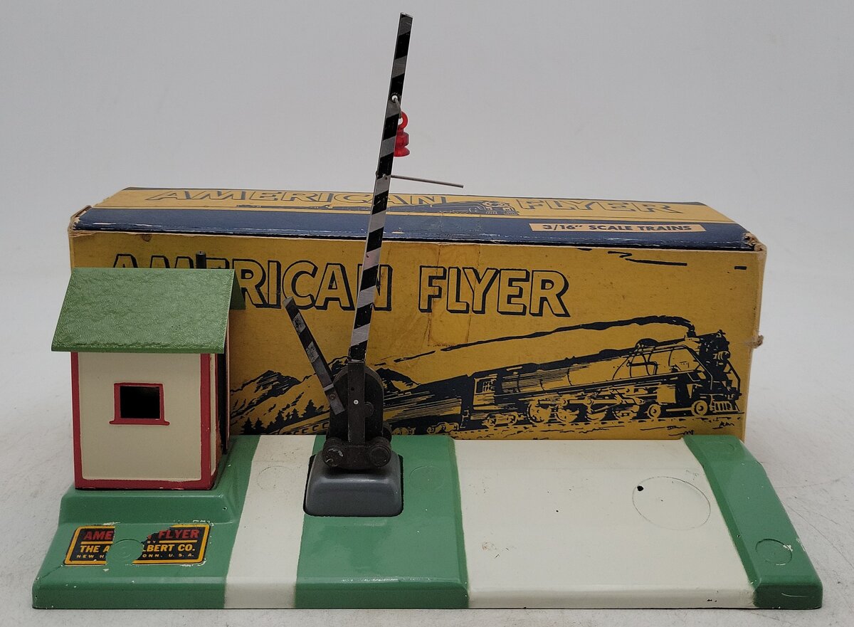 American Flyer 600 Vintage S Crossing Gate w/ Bell VG/Box