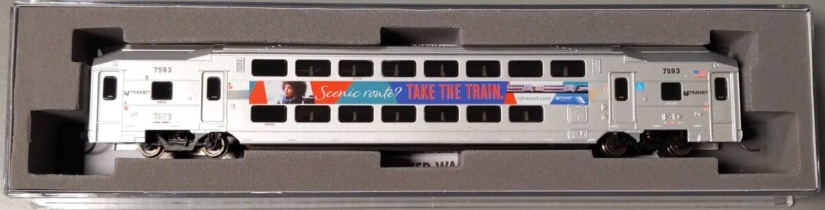 Atlas 40004065 N NJ Transit Scenic Route Multi-Level Trailer #7593