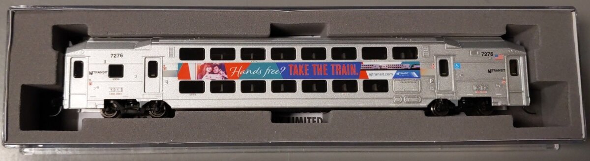 Atlas 40004067 N NJ Transit Hands Free Multi-Level Trailer #7276
