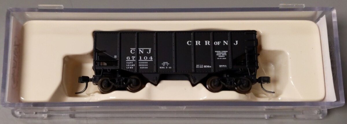 Atlas 41306 N Scale CNJ 55T Fishbelly Hopper #67104
