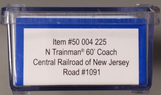 Atlas 50004225 N Central Railroad of New Jersey Trainman ACF 60' Passenger Coach
