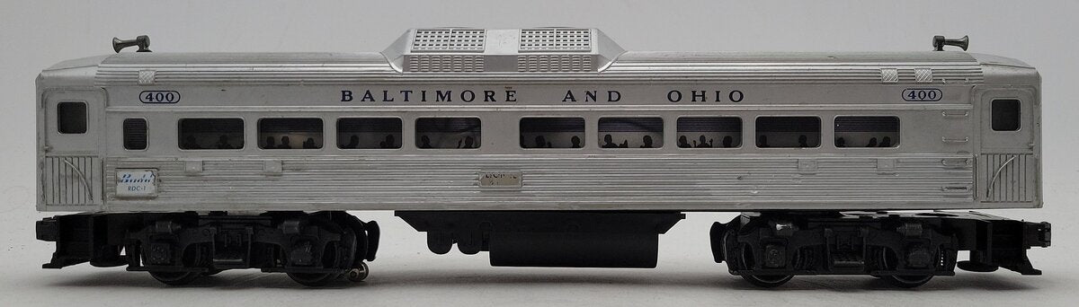 Lionel 404 Vintage O Baltimore & Ohio RDC Budd Baggage & Mail Car VG