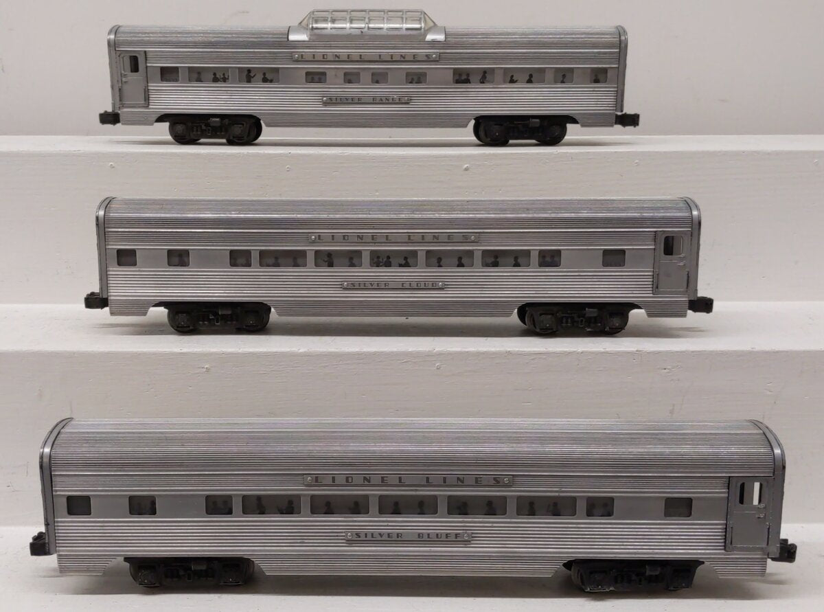 Lionel Vintage O Lionel Lines Aluminum Passenger Cars [3] VG