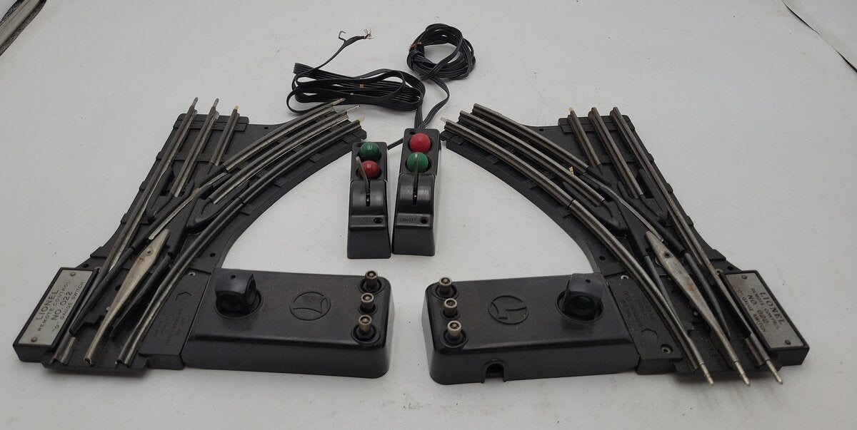 Lionel O22 Vintage O Left-Hand & Right-Hand Electric Remote Switches (Pair of 2) VG
