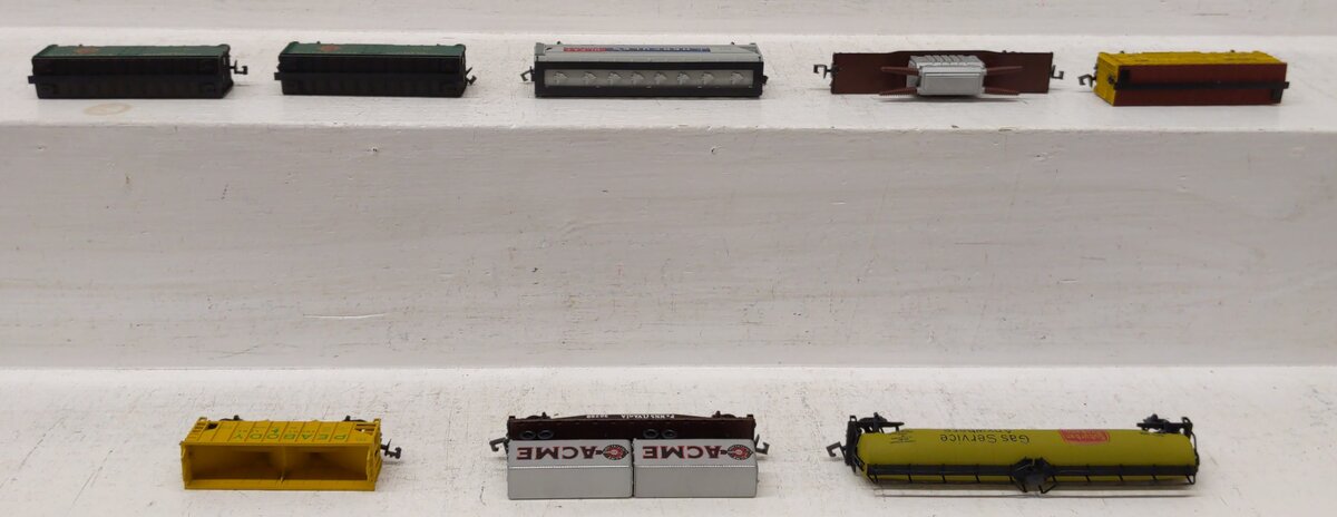 Atlas N Scale Assorted Freight Cars #502/52000/1309/6671/30259/6101[8] EX/Box