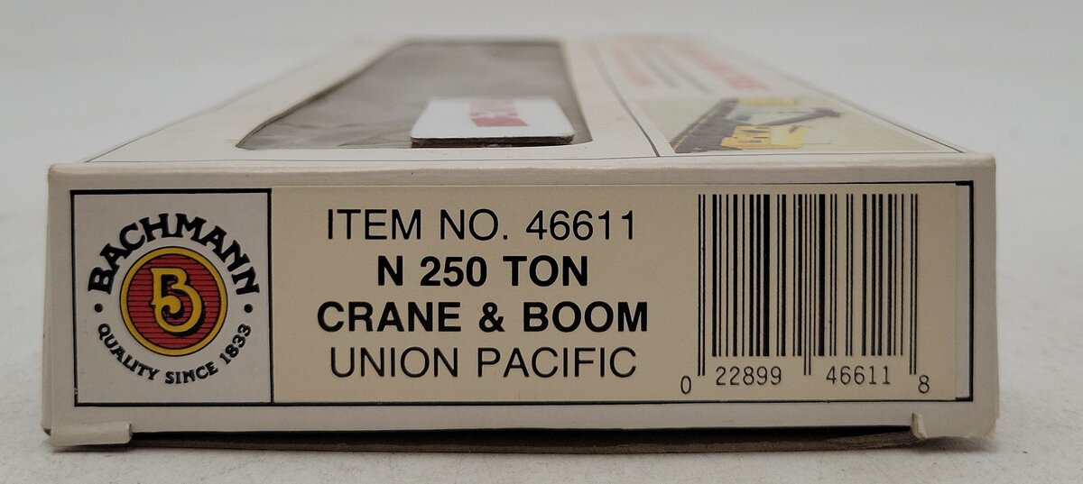 Bachmann 46611 N Union Pacific 250-Ton Operating Crane & Boom Car LN/Box