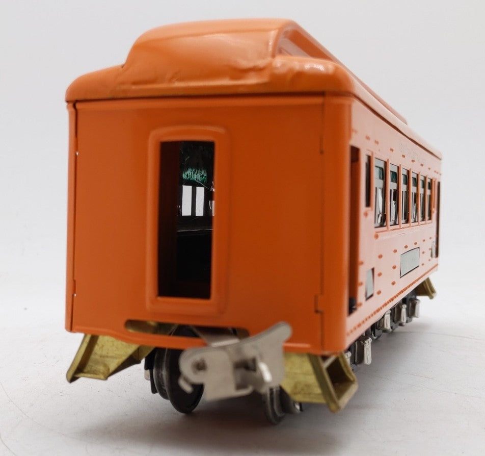 Lionel 710 Reproduction Orange Tinplate Pullman Car