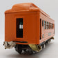 Lionel 710 Reproduction Orange Tinplate Pullman Car