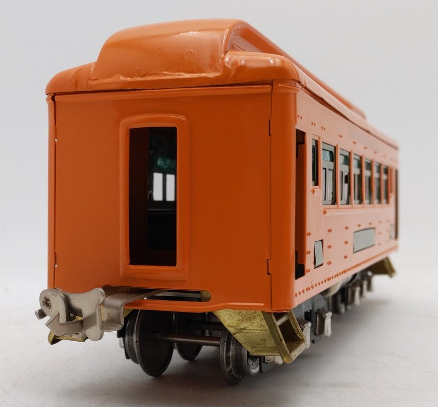 Lionel 710 Reproduction Orange Tinplate Pullman Car